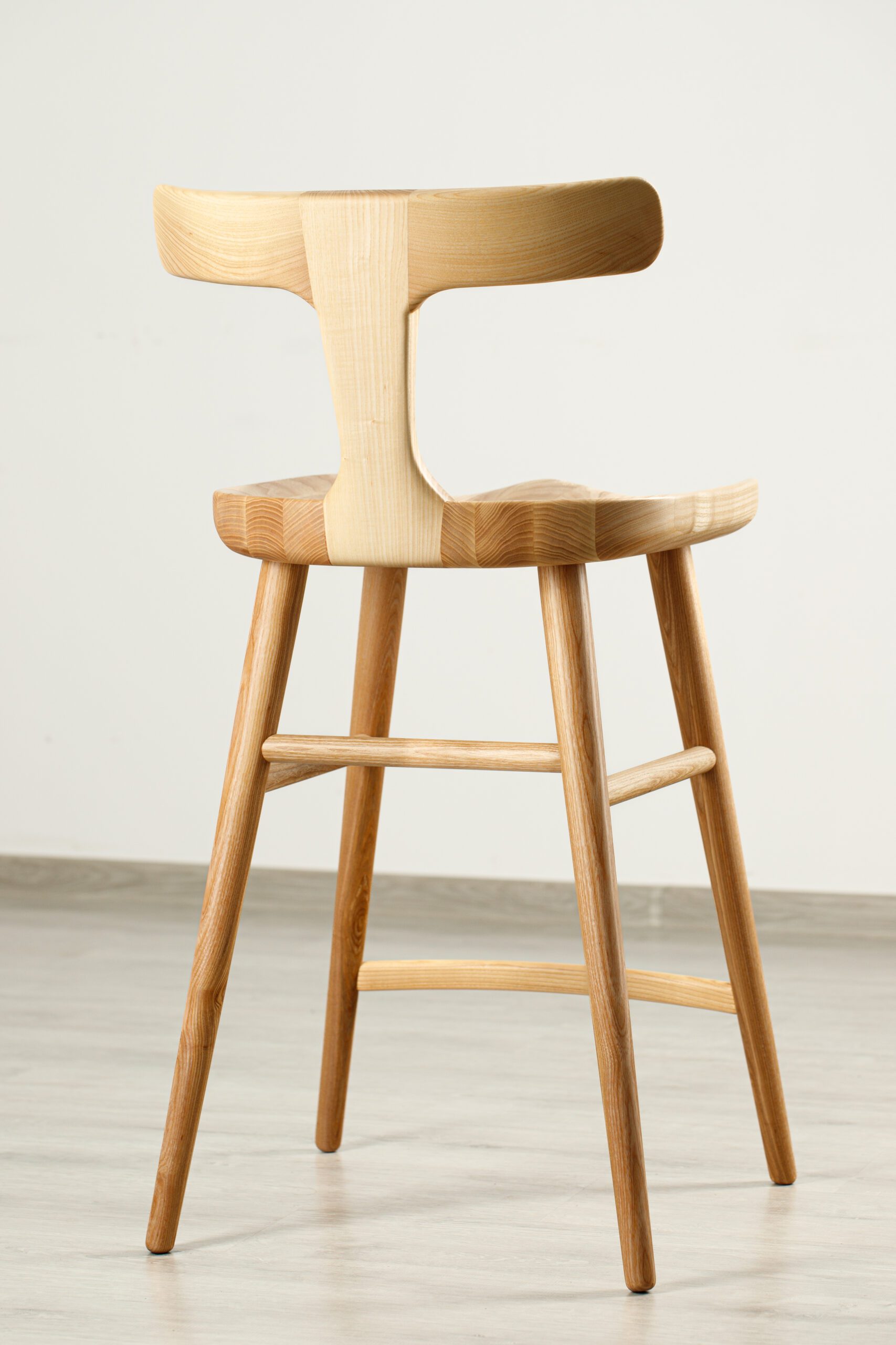 Alternative view of Scaun de bar Anvil Ash cu spătar