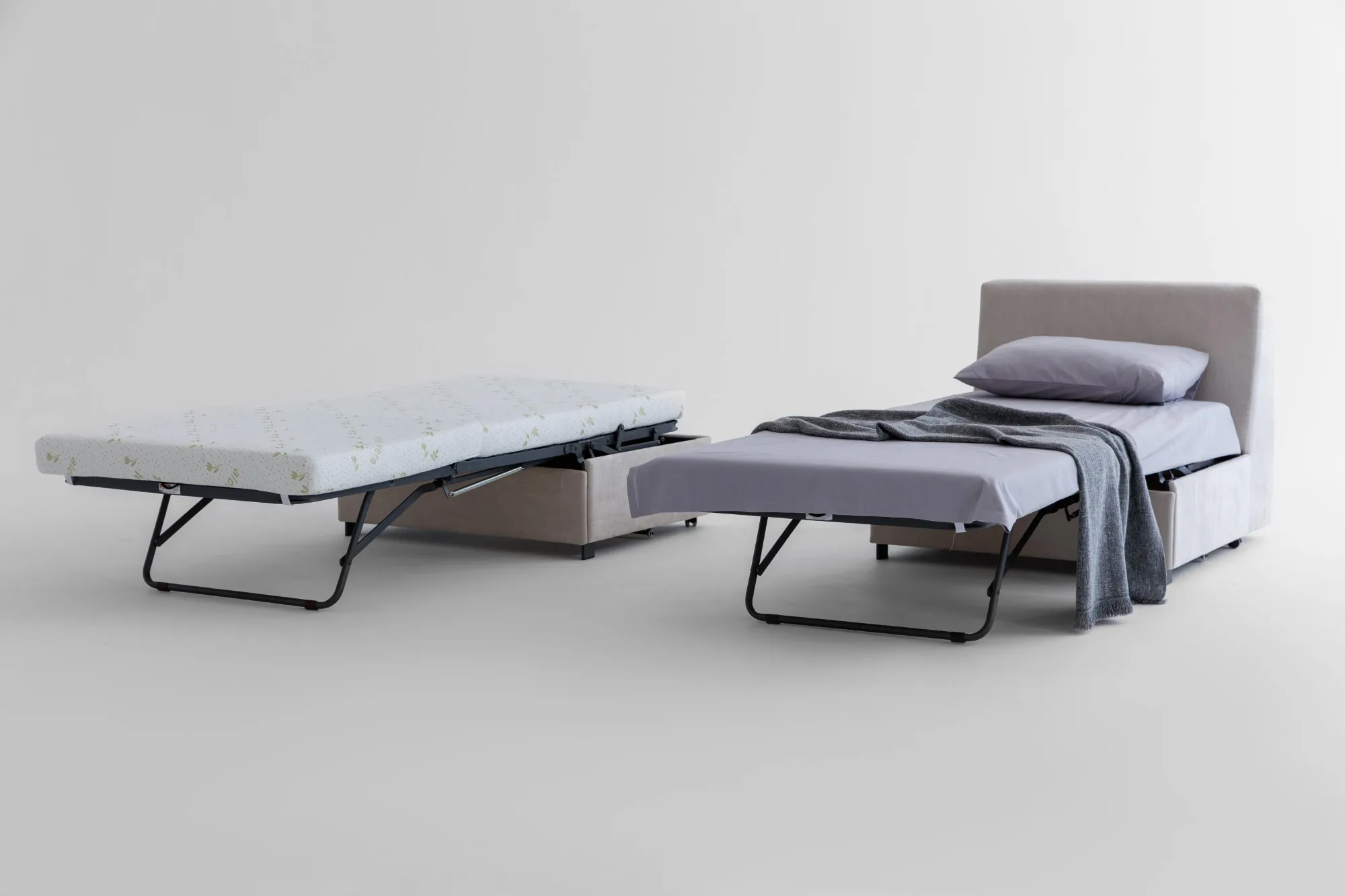 Fotoliu extensibil Cubo-Letto cu saltea ortopedică și design compact pentru un somn confortabil - imagine 10