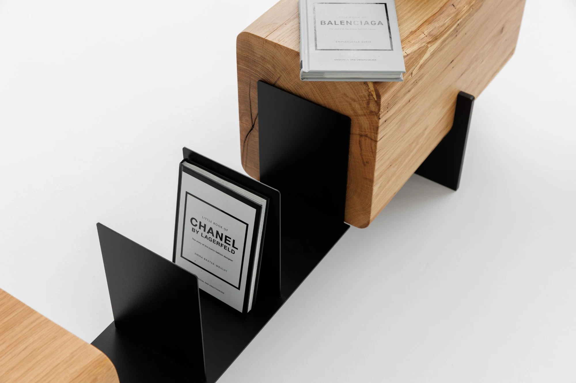 Element – Măsuță de Cafea și Bancă din Stejar Masiv și Metal - imagine 4